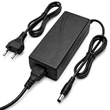 VIDOELETTRONICA® Alimentatore 12V 5A 60W AC/DC Stabilizzato, Trasformatore Switching con Cavo Rete e Connettore DC 5.5x2.1mm, per Strisce LED, DVR, Telecamere, Router, NAS, Hub, Switch e Monitor