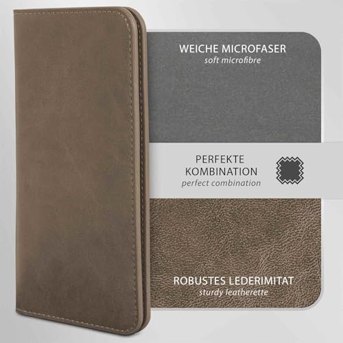 Étui OnePlus 12R moex protection 360 avec compartiment cartes taupe