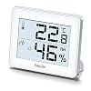 Beurer HM 16 Thermo-Hygrometer, Weergave van Temperatuur en Luchtvochtigheid, Smiley-Weergave
