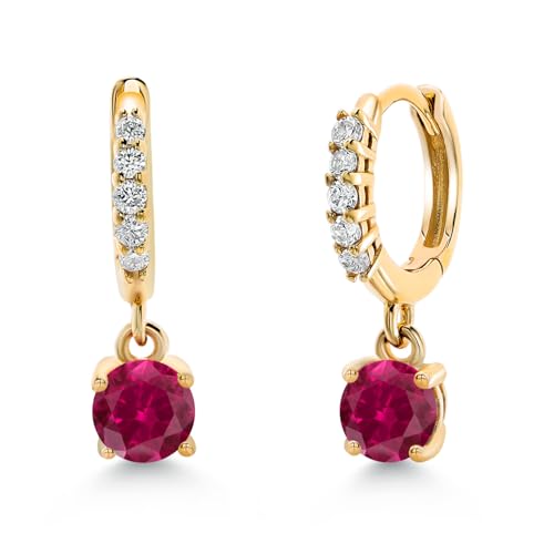Gem Stone King 10K Yellow Gold Gemstone Birthstone and White