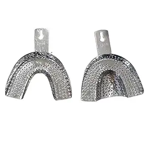 NMD Perforated Indian Dental Alginate Impression Trays (No.4 Extra Large) (Pack of 10pcs/ 5 pairs)