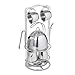 Melissa & Doug Stainless Steel Pretend Play Tea Set and Storage Rack for Kids (11 pcs)