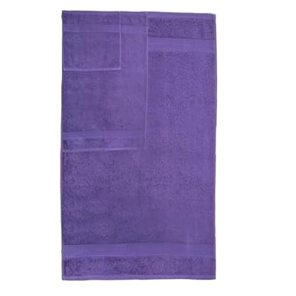 Ample Decor Badezimmer Handtuch Set 18-4 Handtuch, 4 Badetuch, 10 Waschlappen - Oeko Tex Zertifiziert 600GSM 100% Baumwolle - Hohe Saugfähigkeit Schnell Trocknend, ideal zum Verschenken - Lila – Bild 6