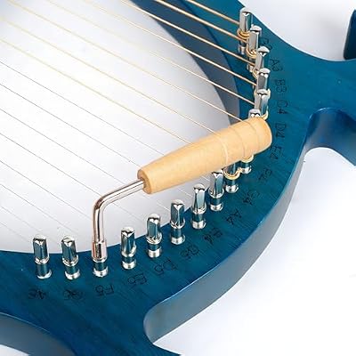 Hordion Lyre Harp Tuning Wrench, L-Shape Harp Tuning Tool for Small Stringed Instruments