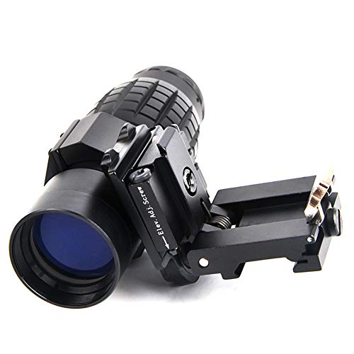 3X Magnifier Scope Sight With Flip To Side 20Mm Mount Picatinny Weaver Rail, Quick Detach Fts Suitable For Reflection And Holographic Sight.eg:m2 #TOP5