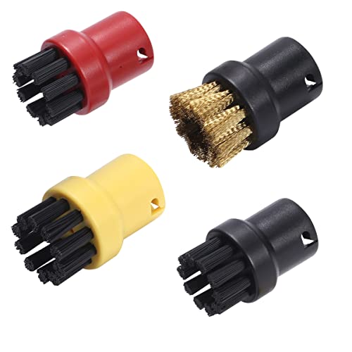 POFET, 4 Uds., Cepillo de Alambre de Nailon + latón, boquillas, Cepillo de Limpieza a Vapor para limpiadores de Vapor Kärcher SC1 SC2 CTK10 SC3 SC4 SC5 SC7