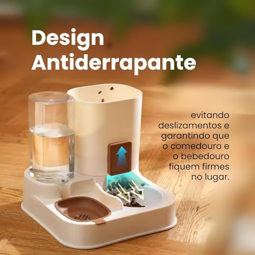 Dispenser Automático Duplo Pet Comedouro para Cães e Gatos Ideal Para Cachorros e Gatos Com Água e R