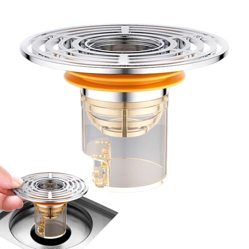 Desagno de baño de tope de lavabo, tapón de drenaje del fregadero - Cesta de canasta de tope de drenaje extraíble Catader de cabello - Filtro de fregadero antiplejado convertidor de bañera anti-odor p