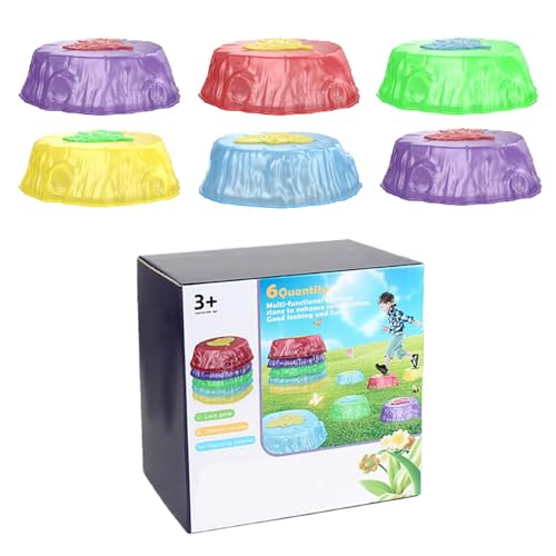 trampolins para crianças, trampolins sensoriais - Pedras de piso iluminadas antiderrapantes - Pedras