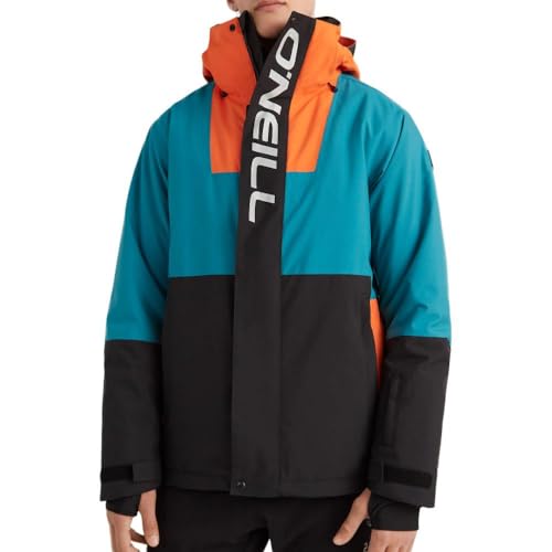 O'Neill Giacca da sci, blu/arancione, da uomo, Blizzard, Blu, XXL