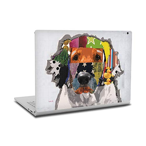 Autocollant vinyle Surface Book 2 protection Michel Keck Golden Retriever peau