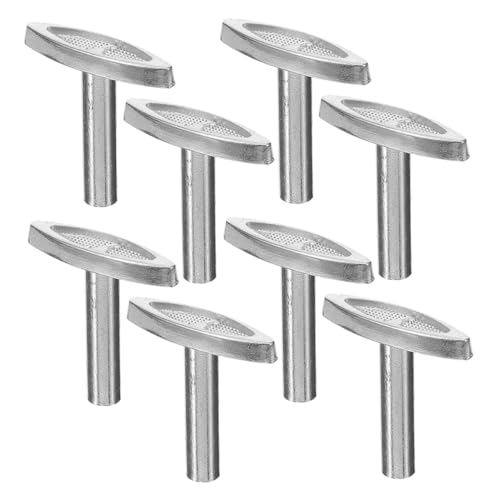 Homoyoyo 8 Pcs Metal Music Box Winding Keys Long Silver Mechanical Winder Replacement for Jewelry Windup DIY Music Box Parts for Relaxing Tunes and Charming