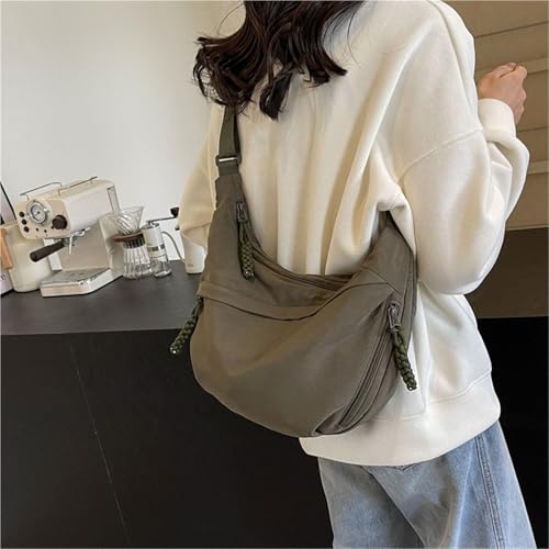 Nylon Fabric Shoulder Bag Capacity Women's Crossbody Messenger Bag Leisure Versatile Shoulder Hobos Bag2