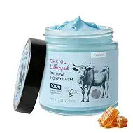 25,000ppm GHK-Cu Copper Peptides Whipped Beef Tallow for Skin, Grass Fed Tallow and Honey Balm with Manuka Honey & Vitamin E, High Potency Tallow Face Moisturizer for Firming & Repair 4oz