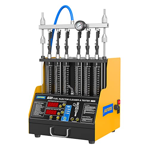 Gdi Fuel Injector Cleaner And Tester Machine， Professional Fuel Injector Cleaning Tool With Ultrasonic Tech, Ct400 Adaptable For 6/4 Cylinder Engine Support All Vehicles #TOP14
