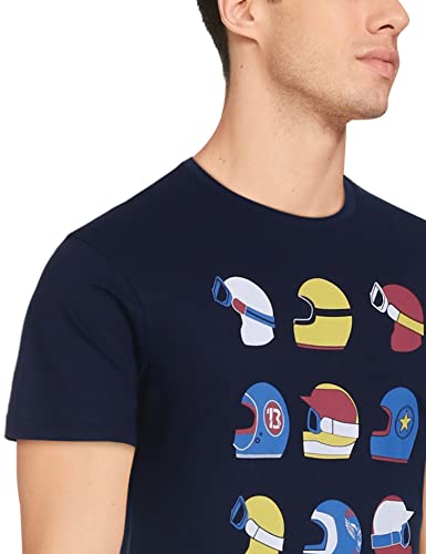 Image of Max Men's Printed Slim Fit T-Shirt