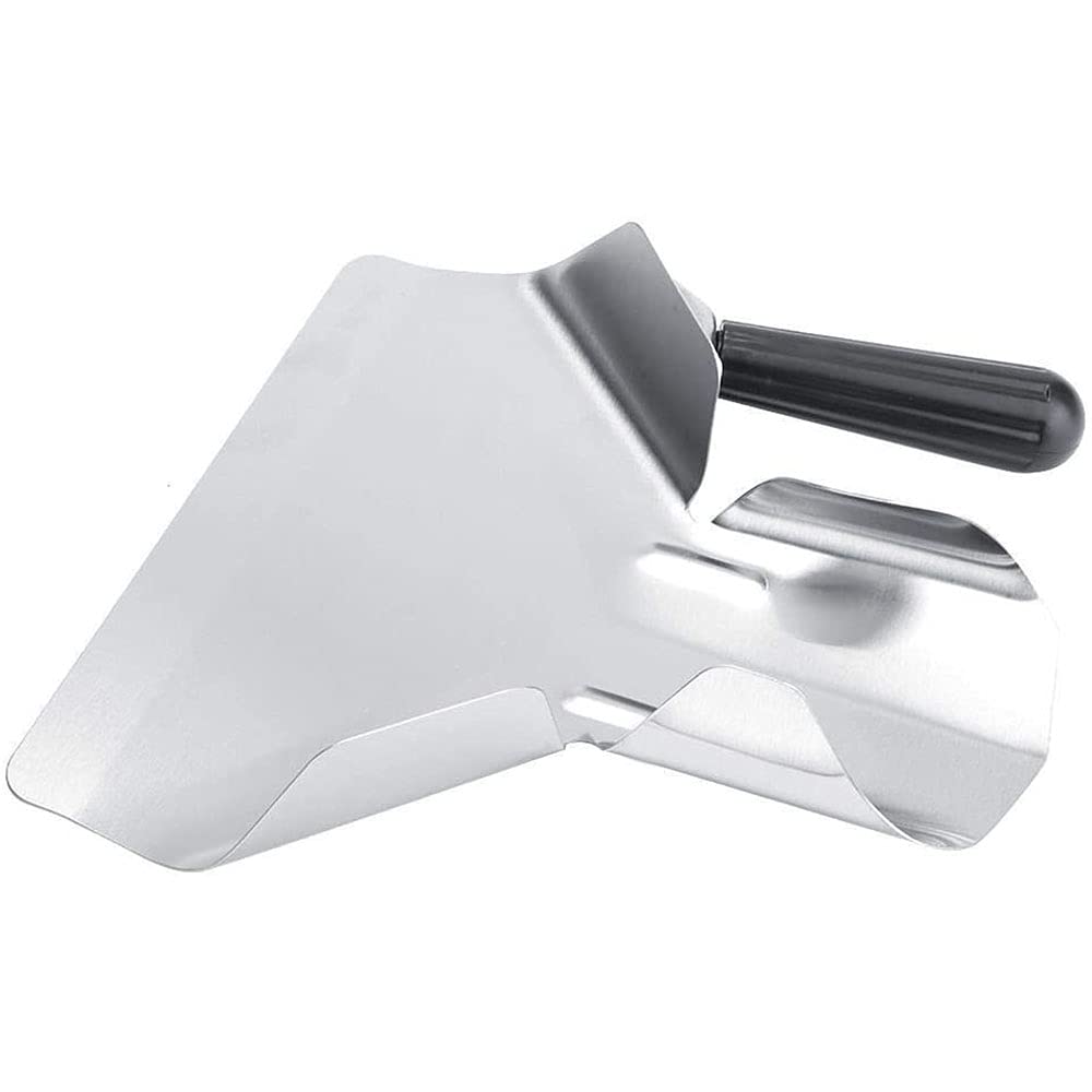 Pala per patatine fritte ANCLLO,Scooper per frittare in acciaio inox,Scoop francese in acciaio inox con doppie maniglie,Bagger frittura francese con manico destro