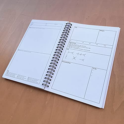 Cahier d'histoire médicale Pharmacy H&P avec 100 modèles perforés - 3