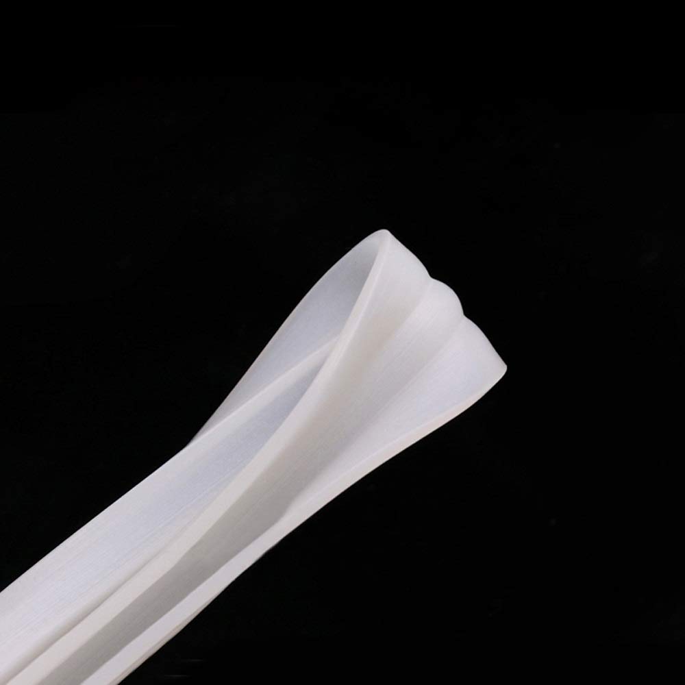 PYouo-Tira de Sellado White U Forma Silicona Sello Strip Ancho Interno 1MM-15mm Puerta de Vidrio Borde Protector Anti-colisión, Sellado eficiente (Length : 3M, Width : 8 x 14mm)
