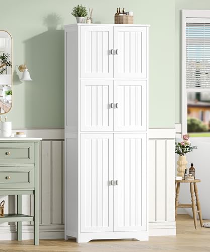 Zeibospri Tall Bathroom Linen Cabinet