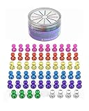 Tiergrade Push Pin Magnets - 58 Pack 7 Assorted Color Strong, Office, Use at Kitchen Home and School Classroom, for Refrigerator Dry Erase Board and Whiteboard.