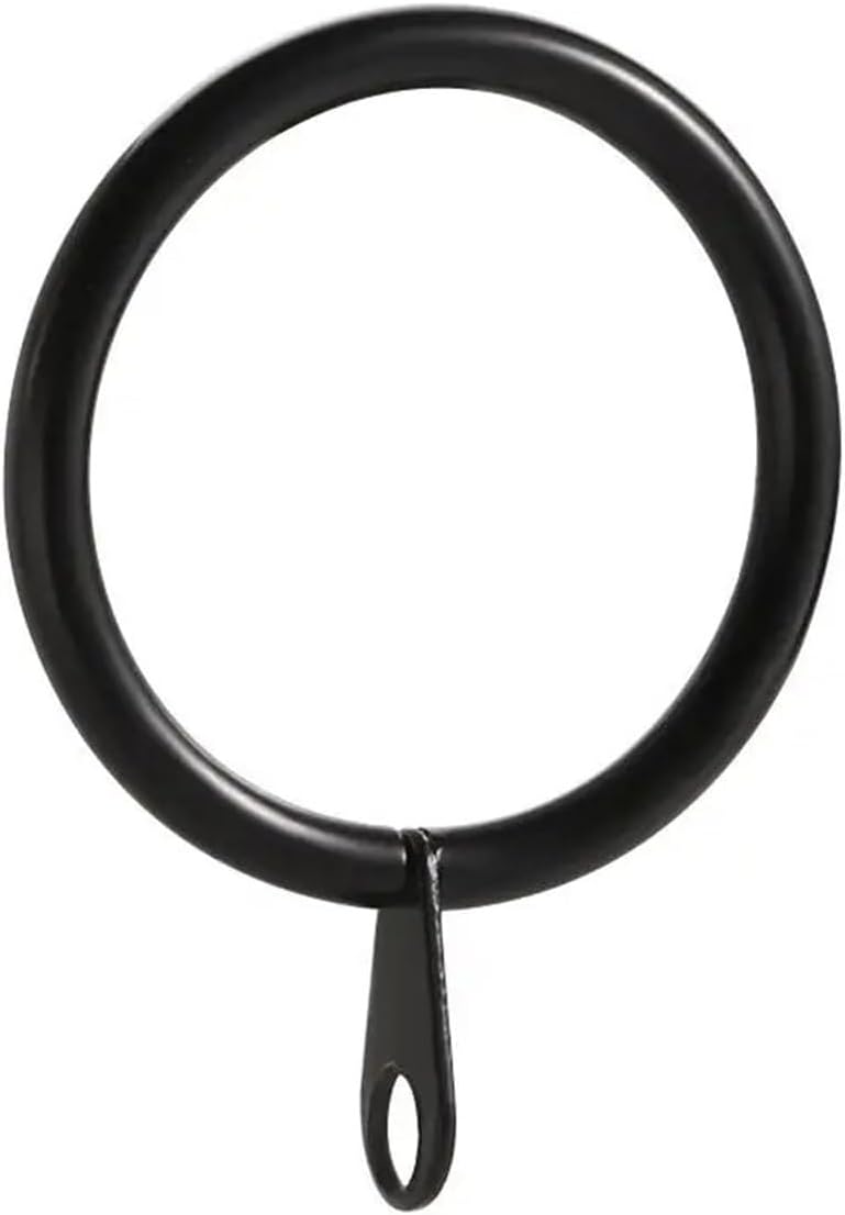 Curtain rings, Curtain Rings 150Pcs Metal Low Noise Circle Rings in 3 Colors(Black)