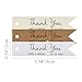 Summer-Ray 50 Personalized Mini Wedding Favor Gift Tags Pennant Flag (Brown Kraft)