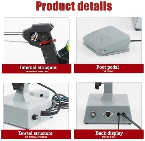 Máquina de soldar para componentes electrónicos con soporte ajustable sin vibraciones 8