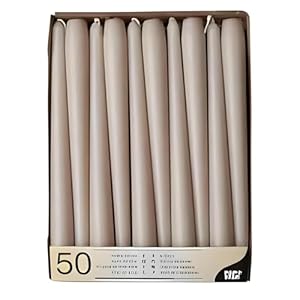 PAPSTAR Leuchterkerzen 2,2 cm, 25 cm puder, 50 Stück