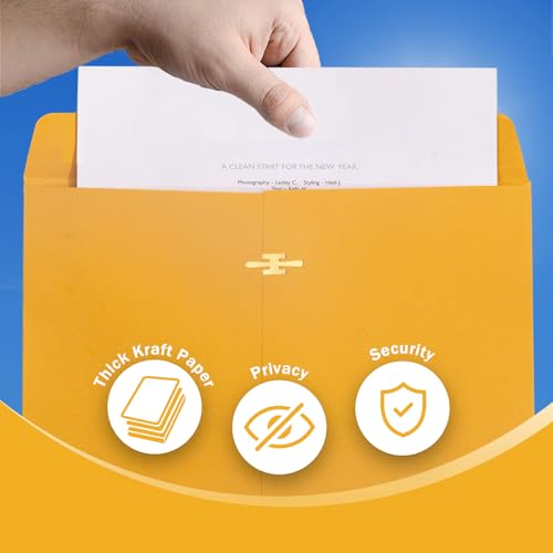 Goefun 11.5 x 14.5 inch Clasp Envelopes, Manila, 100 Pack by Goefun - Image 4