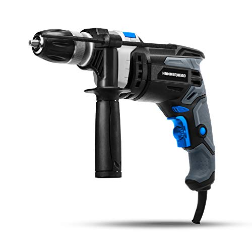 Hammerhead 7.5-Amp 1/2-Inch Variable Speed Hammer Drill with 6 Bits - HAHD075