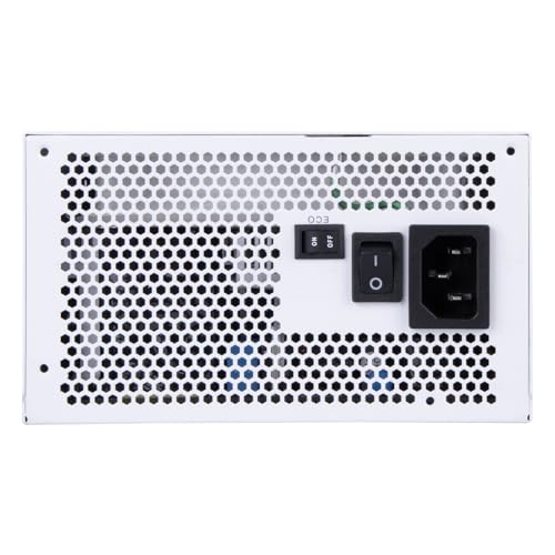 Image of SilverStone Technology DA850R Gold 80 Plus Gold 850W ATX 3.0 & PCIe 5.0 Power Supply with White casing, Fan, and White Cables, SST-DA850R-GMA-WWW (SST-AX0850MCGD-C)