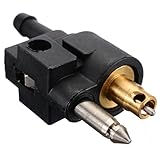 Kraftstofftank-Stecker, 1/4 Zoll Boots-Kraftstofftank-Stecker-Adapter, Rohrverschraubung, für Yacht, Fischerboot, Außenbordmotor, Kraftstoff-Anschluss, Rohrverbindung (schwarz)