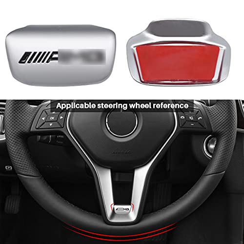 Steering Wheel Emblem Sticker A M G Logo Decal Zinc Alloy Emblem Sticker Badge Decoration for Bez C-Class E-Class GLA-Class GLC-Class GLE-Class GLS-Class CLS-Class for Reference Only