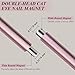 Plman Double-Head Cat Eye Nail Magnet Set, Nail Magnet Tool with Cat Eye Nail Magnet Beads and Nail Magnet Guides, Double-Side Flower Design Nail Magnetic Pen, Cat Eye Magnet for Nail Art DIY (Pink)