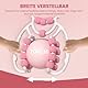 WRQIOO Massageroller Beine, 20 Räder Cellulite Roller, Bein Contour Pro, Anti Cellulite Roller, Dünnes Beinfett, Fördert Durchblutung, Massageroller, Geeignet für Bein, Fuß, Armmassage (Weiß Rosa)