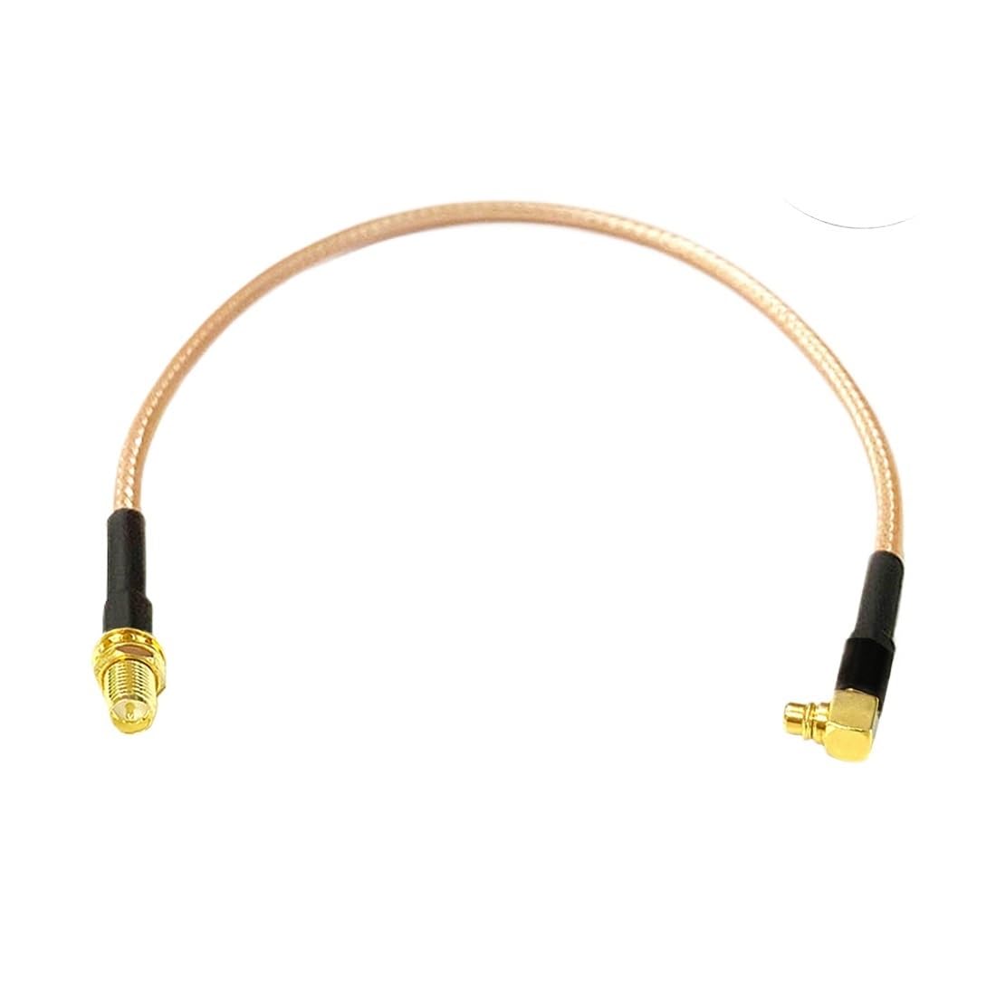 LIHUA RP SMA Femmina Interruttore MMCX maschio ad angolo retto Pigtail Cavo RG316 RG174 RG178 15 cm 6" (RG174,10 cm)