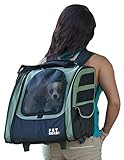 Pet Gear I-GO2 Traveler Roller Backpack for cats and dogs, Sage