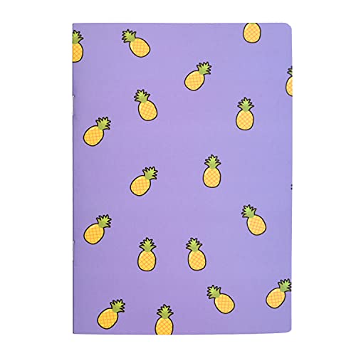 Image of Papboo A5 Handy, Easy to Carry Unruled, Plain Cute Fruits & Floral 2 Sets of 4 for doodling, Writing, Notes, Notebooks -Matte Finished - Journal Diary, Gift.(60 * 8= 480 80 GSM Pages)