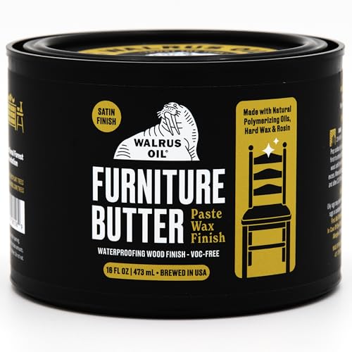 Walrus Oil - Furniture Butter, Paste Wax Wood Finish. 100% Natural,...