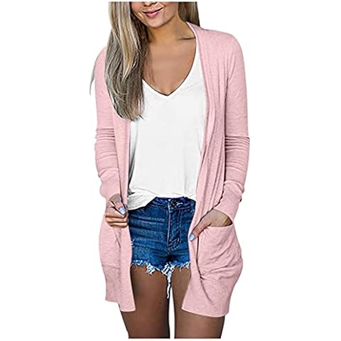 SDERG Long Sleeve Oversized Cardigan for Women Cover