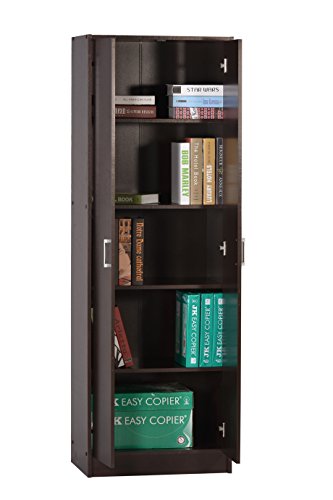 Image of DeckUp Giona Engineered Wood Set of 1 Book Shelf and Display Unit (Dark Wenge, Matte Finish)