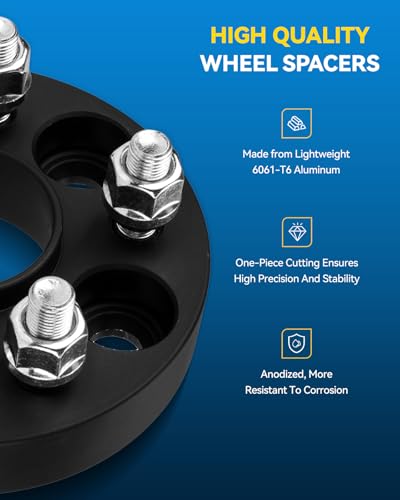 Image of PHILTOP 6x5.5 Hub-Centric Wheel Spacers 1.5 inch for Cadillac Escalade ESV