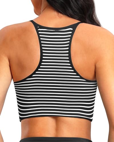 Aqua Eve Women's Sport Bra Bikini Tops Racerback Swimsuit High Neck Bathing Suit Crop Swim Tops Only No Bottom4