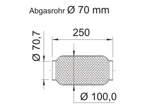 Vegaz UFR-525 - Tubo flessibile per impianto di scarico