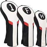 3 Packungen Golfschlägerhauben enthalten Driver, Fairway-Hölzer und Hybrid-Abdeckungen
