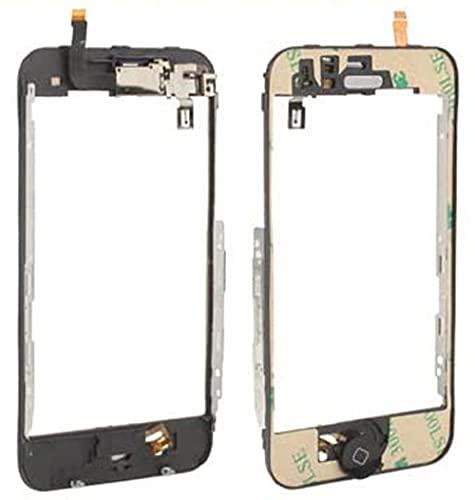  nd LCD & Touch Screen Frame Telaio Display + Tasto h. + sens. + Alt per iPhone 3GS Nero