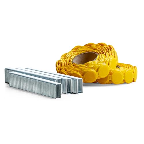 7/8" Staple & Cap Pack, 2,000 Count Plastic caps and Staples, PneuTools CAP78