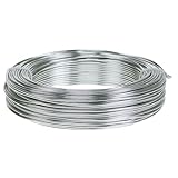 Aludraht 2mm Silber 60m 500g - Basteldraht, Floristendraht, Modellbau, Schmuckdesign