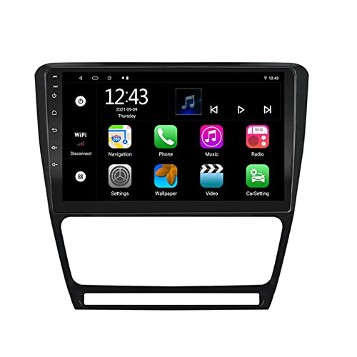 EZoneTronics Carplay et Android Auto Autoradio Android 13 pour Skoda Octavia 2009-2013 Écran Tactile 10 Pouces Navigation GPS Bluetooth USB WiFi SWC Mirrorlink EQ...